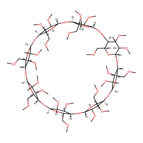 Octakis(2,3,6-tri-O-Methyl)-gamma-cyclodextrin structure