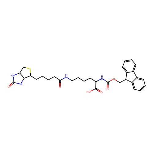Fmoc-Lys(Biotin)-OH structure