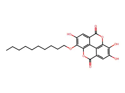 3-O-decylellagic acid structure