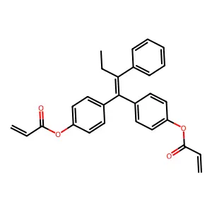 1,1-Bis(4-acryloyloxyphenyl)-2-phenylbut-1-ene structure