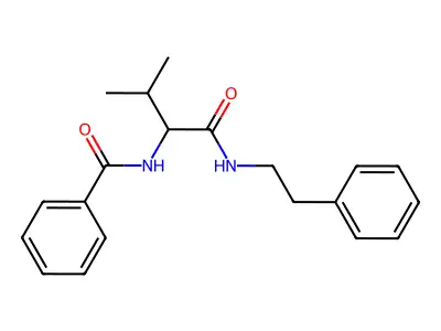 N-{3-methyl-1-oxo-1-[(2-phenylethyl)amino]butan-2-yl}benzamide structure