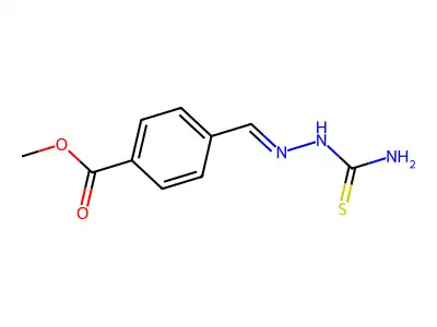 Methyl 4-[(carbamothioylhydrazinylidene)methyl]benzoate structure