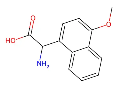 2-amino-2-(4-methoxynaphthalen-1-yl)acetic Acid structure
