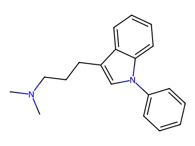 Indole, 3-(3-(dimethylamino)propyl)-1-phenyl- structure