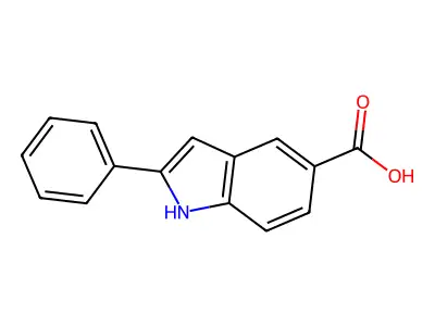 2-phenyl-1H-indole-5-carboxylic Acid structure