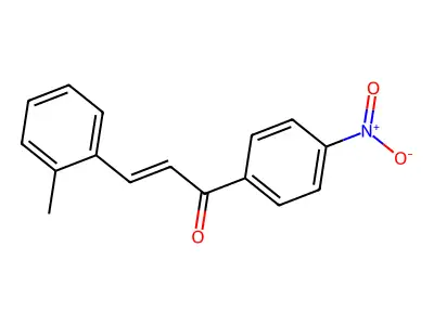 1-(4-Nitrophenyl)-3-(o-tolyl)prop-2-en-1-one structure
