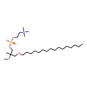 1-O-hexadecyl-2-C,O-dimethylglycero-3-phosphocholine structure