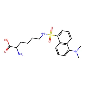 N6-((5-(Dimethylamino)-1-naphthalenyl)sulfonyl)-L-lysine structure