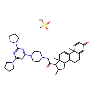 Tirilazad Mesylate structure