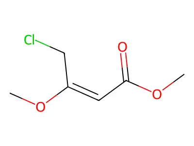 2-Butenoic acid, 4-chloro-3-methoxy-, methyl ester structure