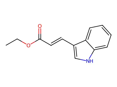 Ethyl indole-3-acrylate structure