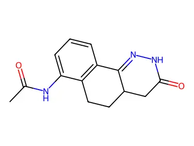 Acetamide, N-(2,3,4,4a,5,6-hexahydro-3-oxobenzo(h)cinnolin-7-yl)-, (+-)- structure