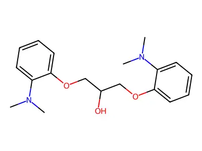 1,3-Bis(o-(dimethylamino)phenoxy)-2-propanol structure