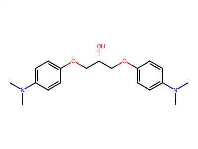 2-Propanol, 1,3-bis(p-(dimethylamino)phenoxy)- structure