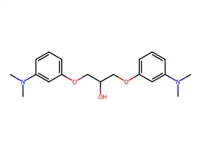 2-Propanol, 1,3-bis(m-(dimethylamino)phenoxy)- structure