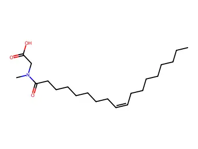 N-Methyl-N-(1-oxo-9-octadecen-1-yl)glycine structure