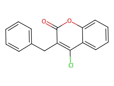 3-benzyl-4-chloro-2H-chromen-2-one structure
