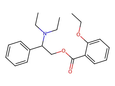 2-(Diethylamino)-2-phenylethyl 2-ethoxybenzoate structure