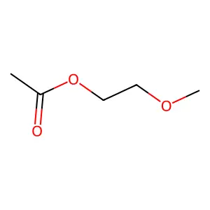 Ethylene glycol monomethyl ether acetate structure