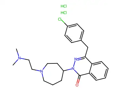 1(2H)-Phthalazinone, 4-((4-chlorophenyl)methyl)-2-(1-(2-(dimethylamino)ethyl)hexahydro-1H-azepin-4-yl)-, dihydrochloride structure