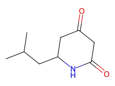 6-(2-Methylpropyl)piperidine-2,4-dione structure