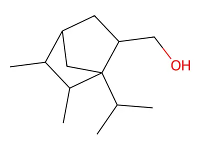 Bicyclo[2.2.1]heptane-2-methanol, 5,6-dimethyl-1-(1-methylethyl)- structure