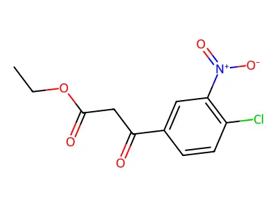 Ethyl 3-(4-chloro-3-nitrophenyl)-3-oxopropanoate structure