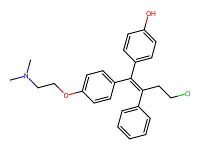 4-[4-Chloro-1-[4-[2-(dimethylamino)ethoxy]phenyl]-2-phenylbut-1-enyl]phenol structure