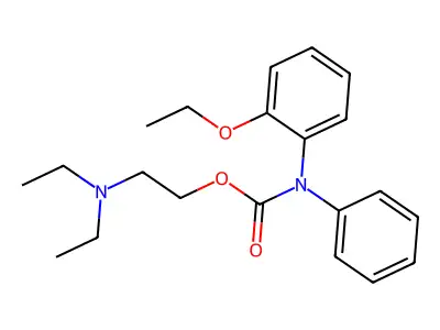 Carbanilic acid, o-ethoxy-N-phenyl-, 2-(diethylamino)ethyl ester structure