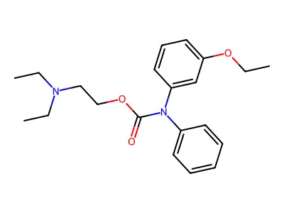 Carbanilic acid, m-ethoxy-N-phenyl-, 2-(diethylamino)ethyl ester structure