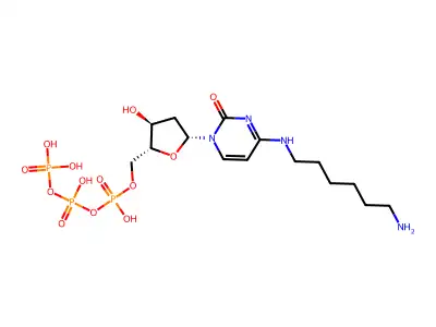 N(4)-(6-aminohexyl)deoxycytidine 5'-triphosphate structure