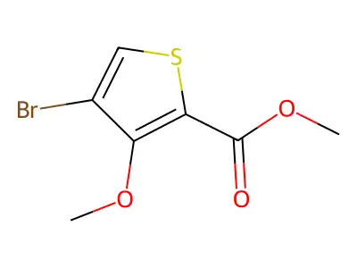Methyl 4-bromo-3-methoxythiophene-2-carboxylate structure