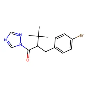1H-1,2,4-Triazole, 1-(2-((4-bromophenyl)methyl)-3,3-dimethyl-1-oxobutyl)- structure