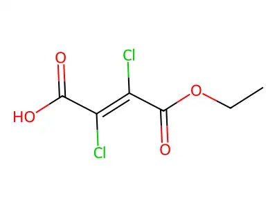 2-Butenedioic acid, 2,3-dichloro-, 1-ethyl ester structure