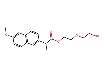 2-(2-Hydroxyethoxy)ethyl 2-(6-methoxynaphthalen-2-yl)propanoate structure