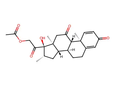 Meprednisone Acetate structure