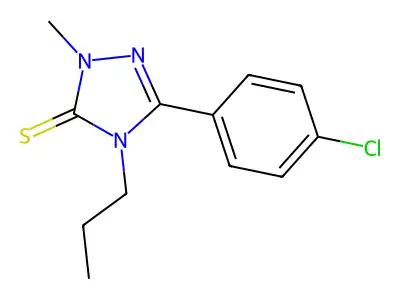 3H-1,2,4-Triazole-3-thione, 2,4-dihydro-5-(4-chlorophenyl)-2-methyl-4-propyl- structure