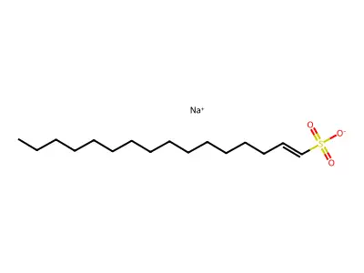 Hexadec-1-ene-1-sulfonic acid structure