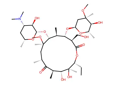 14-Hydroxyclarithromycin structure