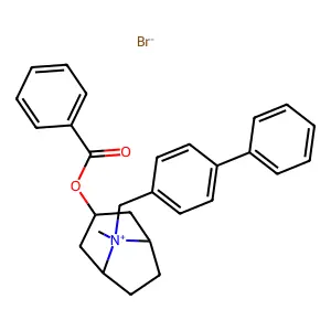 Diphenylmethyl(benzoyl-alpha-tropinium) bromid [German] structure