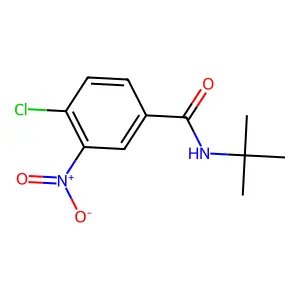 N-tert-butyl-4-chloro-3-nitrobenzamide structure