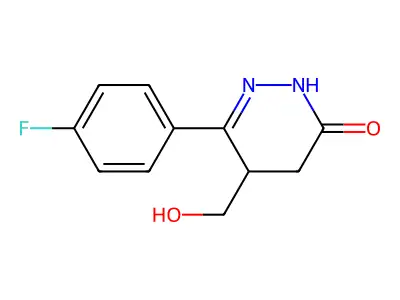 6-(4-Fluorophenyl)-5-(hydroxymethyl)-4,5-dihydropyridazin-3-ol structure
