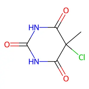 2,4,6(1H,3H,5H)-Pyrimidinetrione, 5-chloro-5-methyl- structure