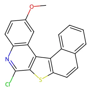 6-Chloro-2-methoxynaphtho[1',2':4,5]thieno[2,3-c]quinoline structure