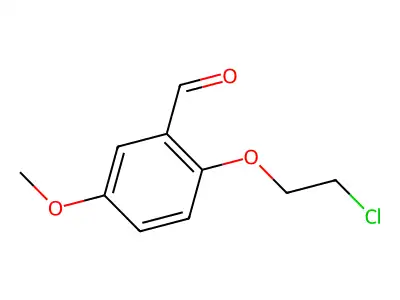 Benzaldehyde, 2-(2-chloroethoxy)-5-methoxy- structure