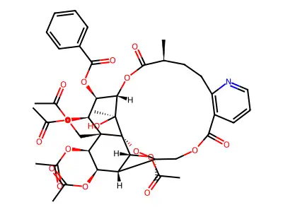 Evonimine, 8-(acetyloxy)-O(sup 2)-benzoyl-O(sup 2)-deacetyl-8-deoxo-, (8-alpha)- structure