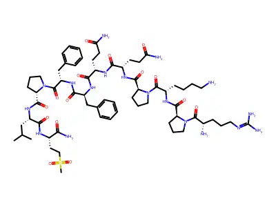 Substance P, pro(9)-met(O2)(11)- structure