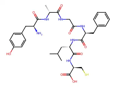 enkephalin-Leu, Ala(2)-Cys(6)- structure