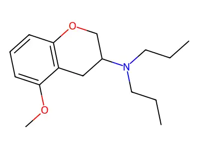 5-Methoxy-3-(di-n-propylamino)chroman structure