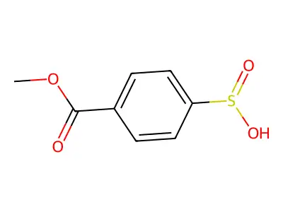 4-(Methoxycarbonyl)benzene-1-sulfinic acid structure